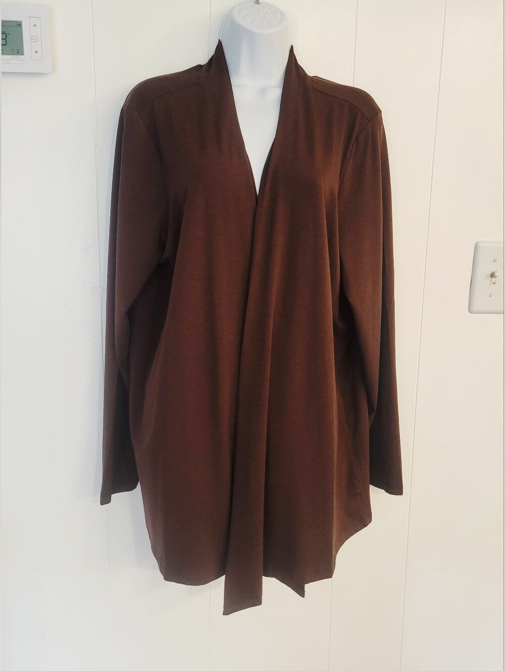 D&CO  Open-Front Draped Cardigan